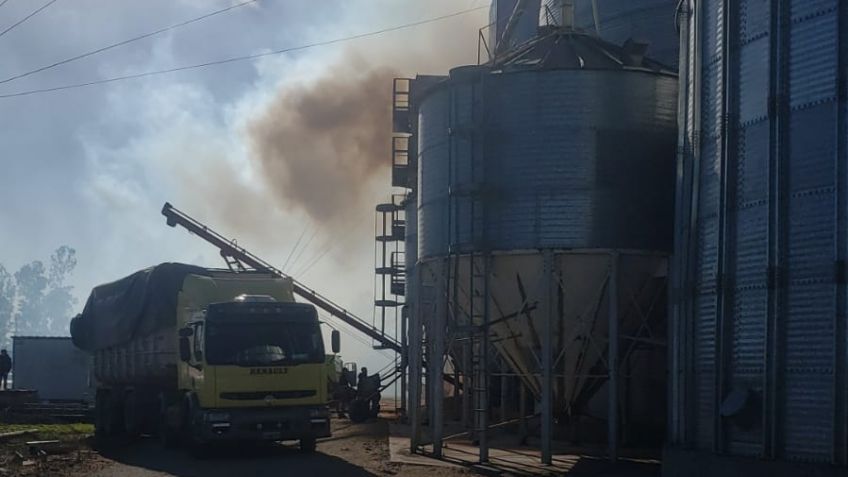 Incendio en un predio de la Cooperativa Agrícola 
