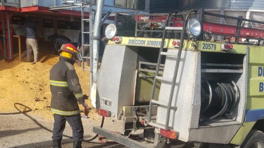 Incendio en un predio de la Cooperativa Agrícola 