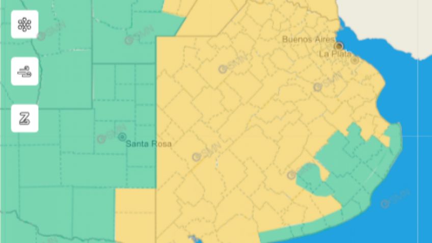 El Servicio Meteorológico extiende el alerta por lluvias y tormentas hasta el jueves