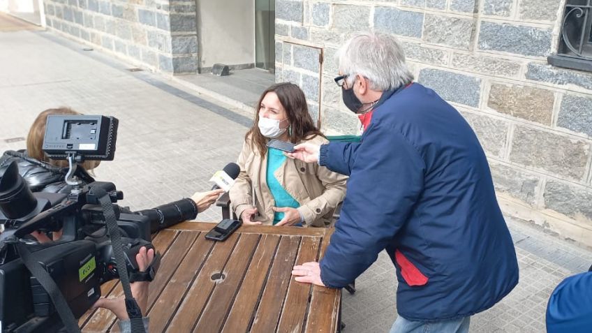 La precandidata Mariana López pasó por Tandil
