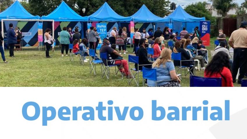 Nuevo Operativo en Barrio Palermo con mesas de consultas, asesoramiento y vacunación