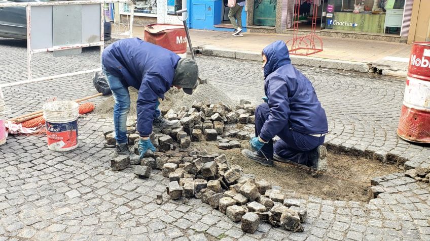 El Municipio avanza con reparación de calles y construcción de rampas