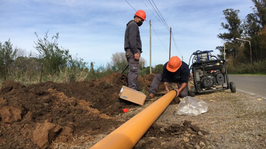 El Municipio destacó las obras de extensión de red de gas 