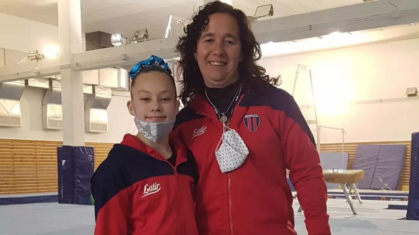 Maia Cordero entrena en el CENARD junto a la elite nacional de gimnasia artística