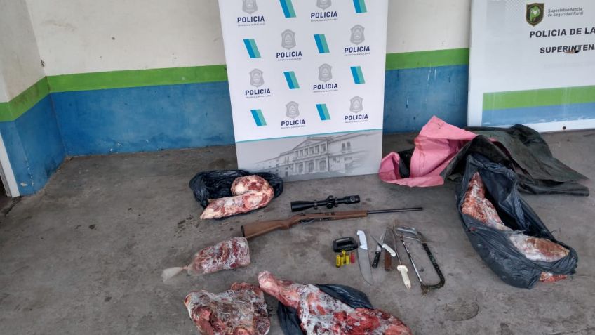 Secuestran diversos elementos en un allanamiento por abigeato