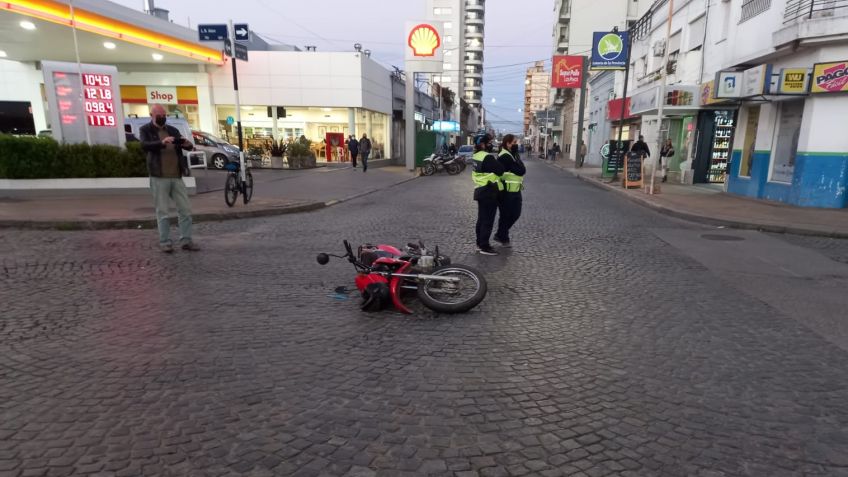 Un herido tras choque en San Martín y Alem