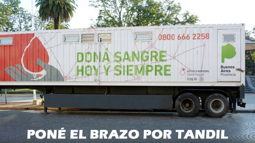 Miércoles y jueves estará en la ciudad la unidad móvil de hemoterapia