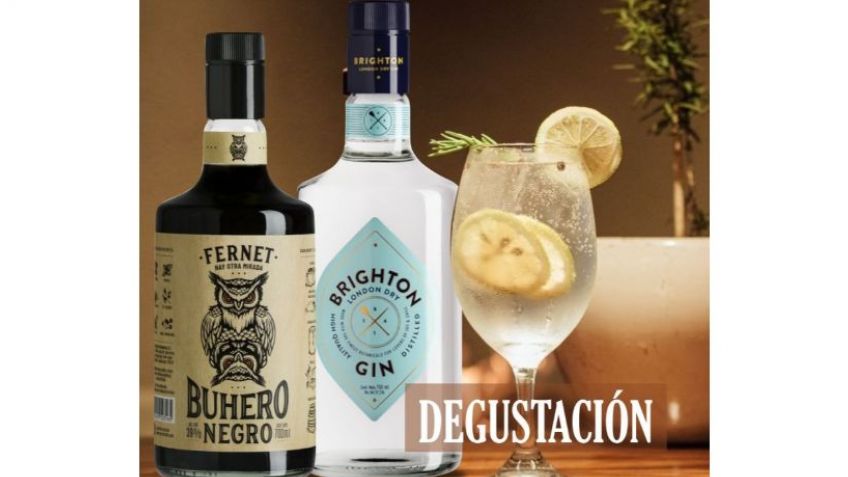 Degustando Fernet y Gin al paso