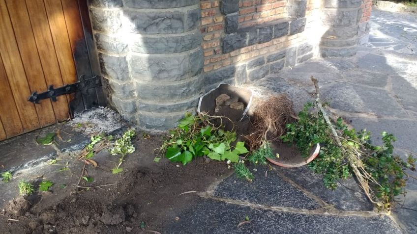 Volvieron a vandalizar las inmediaciones del Calvario
