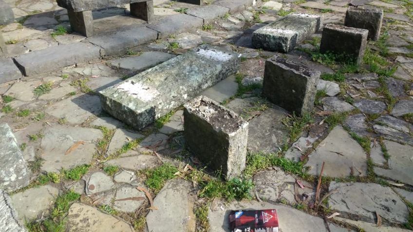 Volvieron a vandalizar las inmediaciones del Calvario
