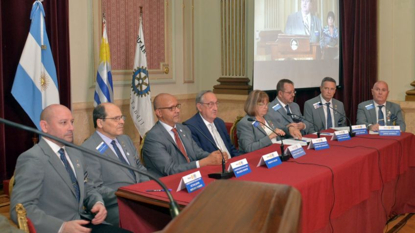 El intendente participó del acto de oficialización del acuerdo entre Rotary y la ONU