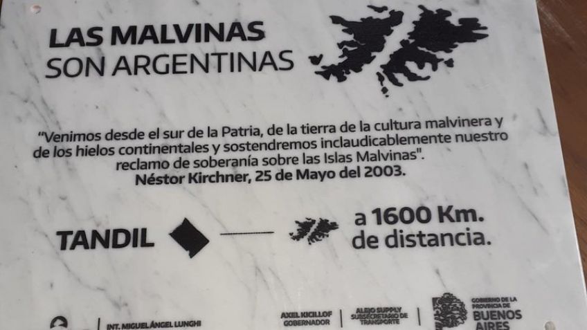 Juntan firmas contra la colocación de una placa en honor a los Héroes de Malvinas con una frase de Néstor Kirchner