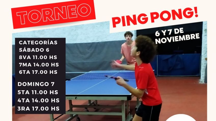 Tenis de mesa: se reanuda la actividad en canchas de La Academia