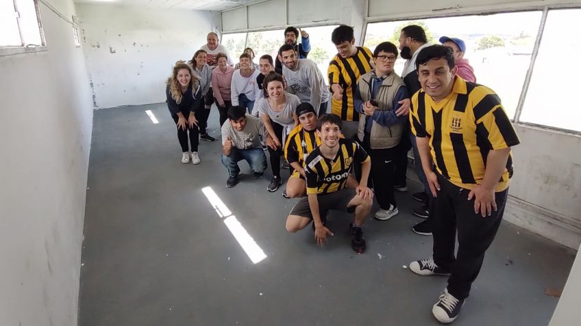 Alumnos de El Andamio estuvieron visitando el Estadio General San Martín