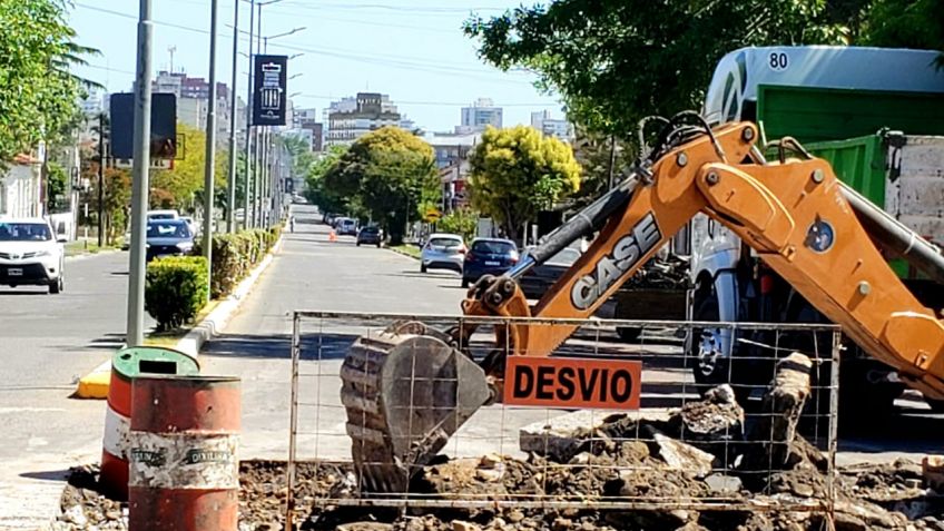 Se iniciaron los trabajos de repavimentación en la Av. Alvear
