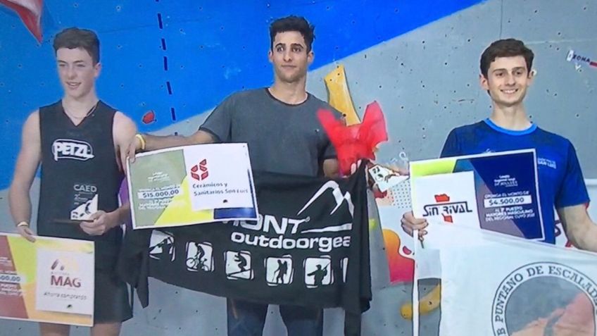 Bautista Gregorini fue segundo en un torneo de Escalada disputado en San Luis