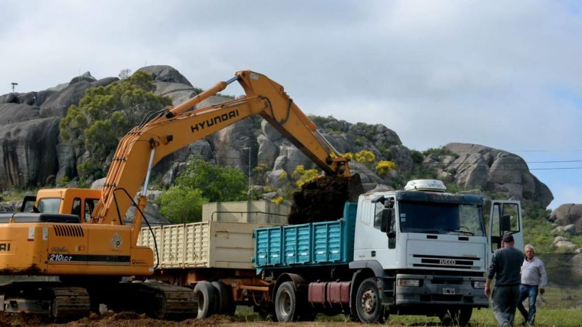 Agua para La Movediza: comenzó la construcción de la cisterna