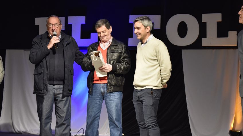 Alberto Maschio fue reconocido en "El Folklorazo"