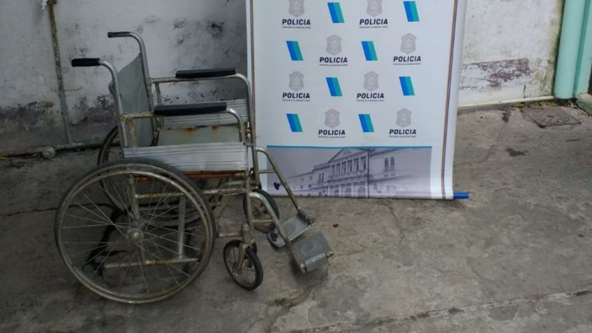 Personal policial recuperó una silla de ruedas robada