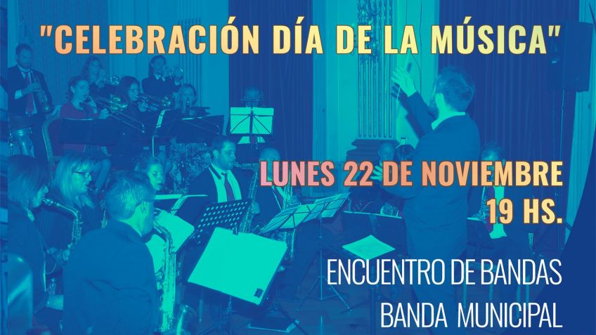 Encuentro de bandas en celebración del día de la música