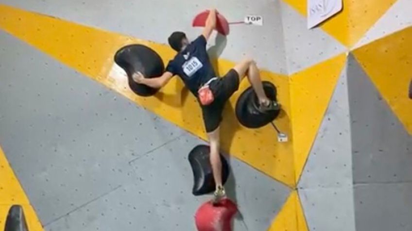 Bautista Gregorini se consagró subcampeón Argentino en Escalada Deportiva