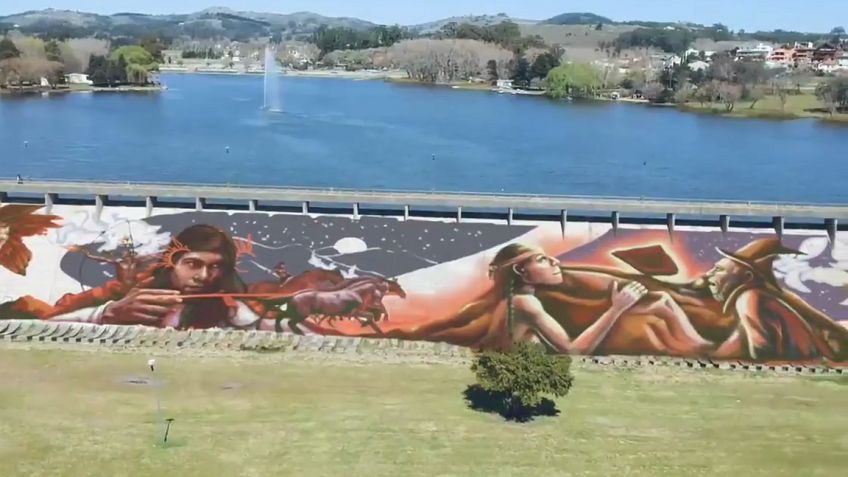 Desde Provincia dijeron "no" al mural gigante en el Dique