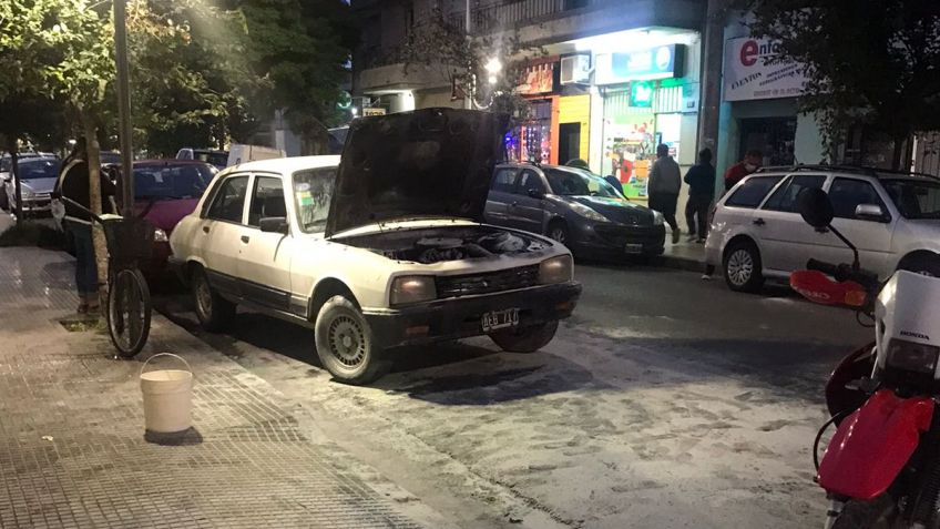 Se incendió un auto en Villa Italia