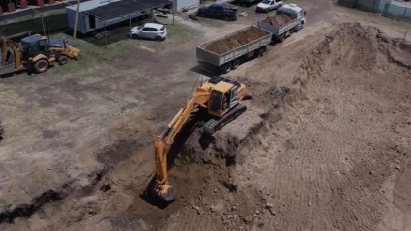 Avanza la obra de la cisterna para mejorar el servicio de agua en La Movediza