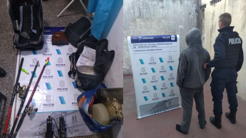 Aprehenden a un joven que robaba elementos de un auto