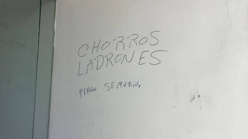 Vandalizaron el frente de la sede del Partido Justicialista