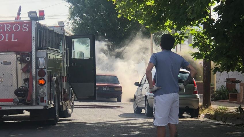 Se incendió un auto en Pinto al 1400
