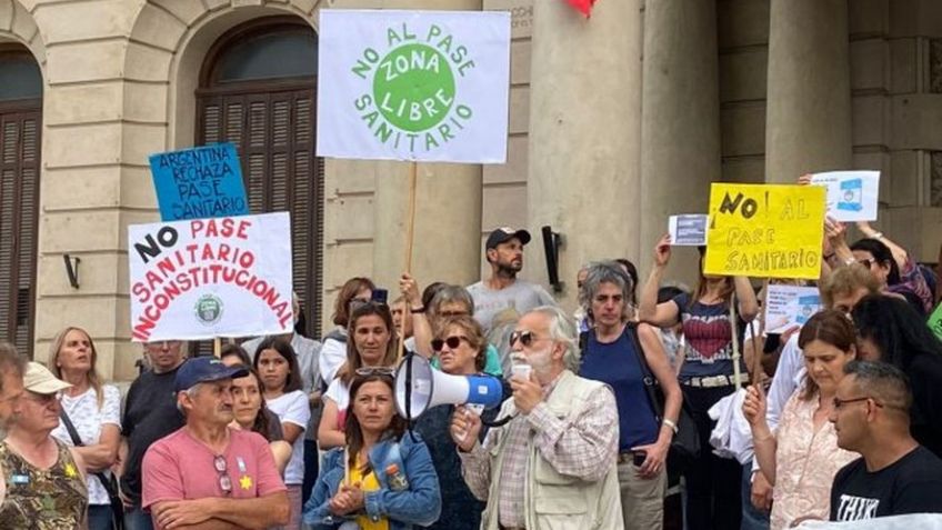 Distintas organizaciones locales llaman a una nueva marcha contra el pase sanitario