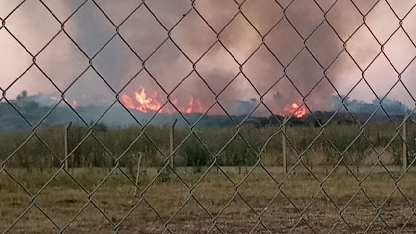Importante incendio en la zona de Villa Laza