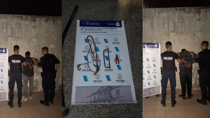Aprehenden a dos jóvenes que robaban cables de comunicación