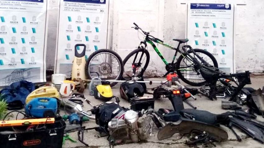 Tras dos allanamientos, la policía recuperó varios elementos que habían sido robados