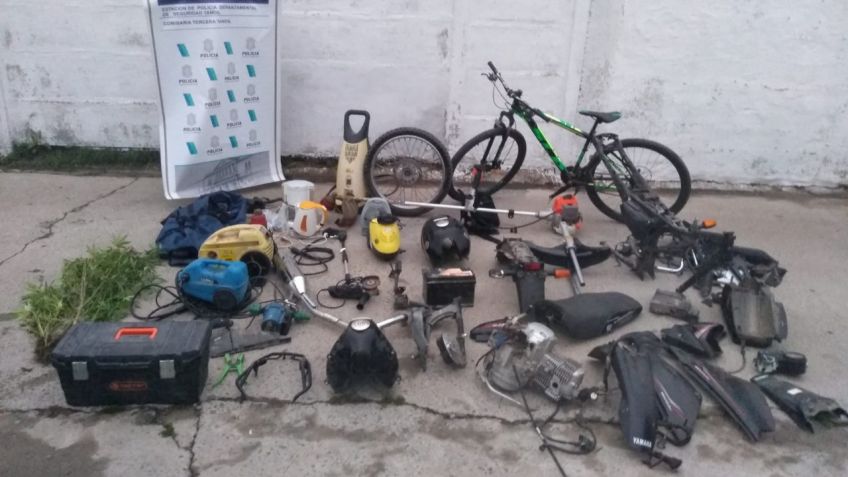 Tras dos allanamientos, la policía recuperó varios elementos que habían sido robados