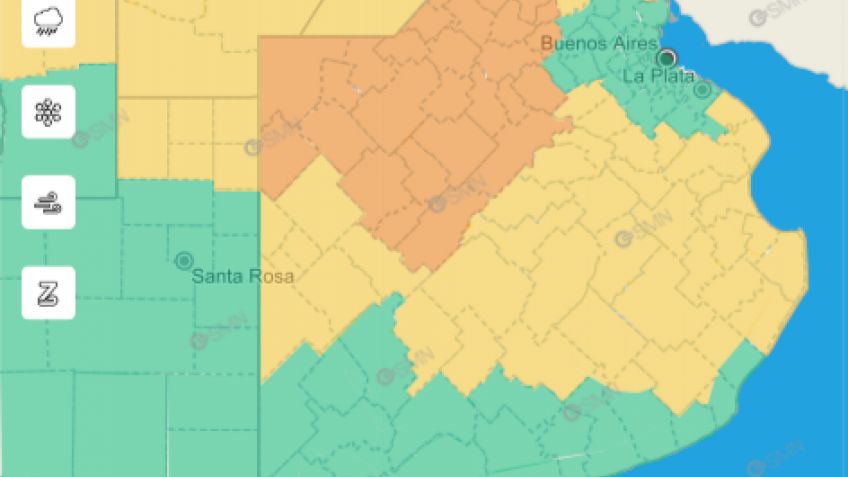 Se emitió un Alerta Meteorológico por tormentas para Tandil y la zona