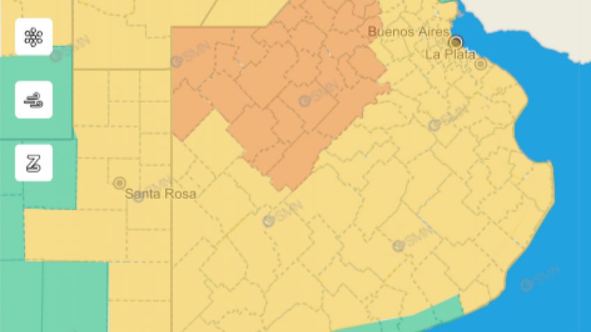 Continúa vigente el "Alerta Amarillo" por tormentas