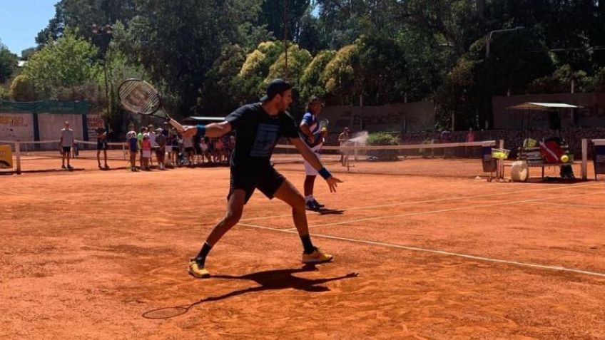 Delpo preparándose para la vuelta en Uncas