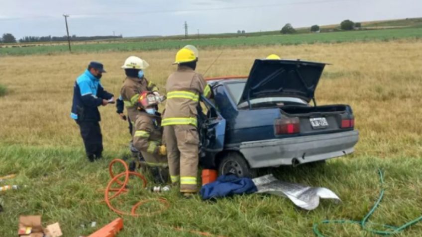 Dos heridos tras choque frontal en la Ruta 226