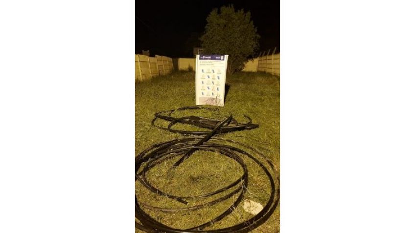 Aprehenden a un sujeto en un nuevo robo de cables