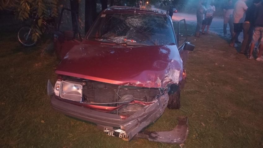 Violento choque frontal en Cerro Leones