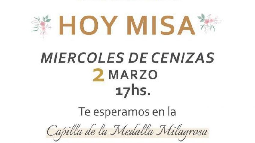 Misa de Miércoles de Cenizas