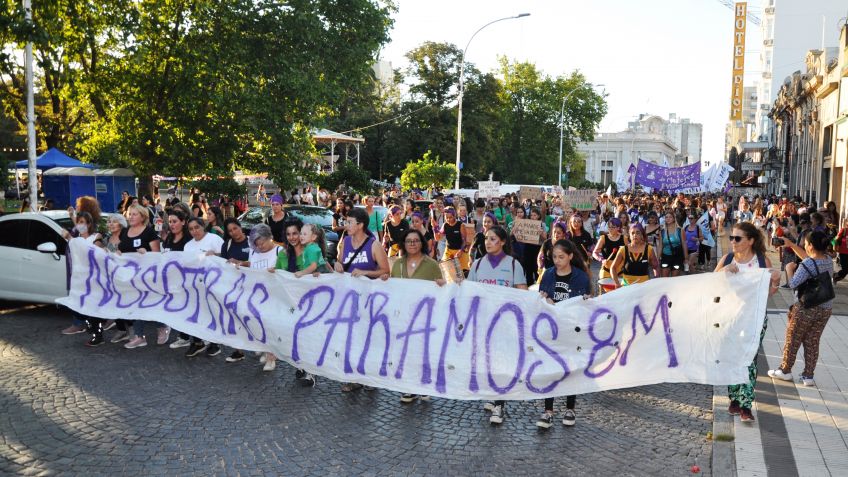 Enorme convocatoria del 8M en Tandil