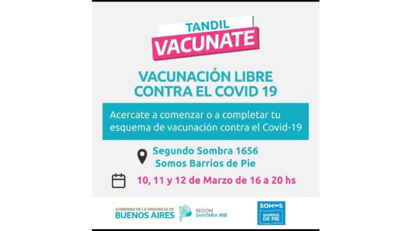 Se instalará un vacunatorio itinerante en Barrio Selveti