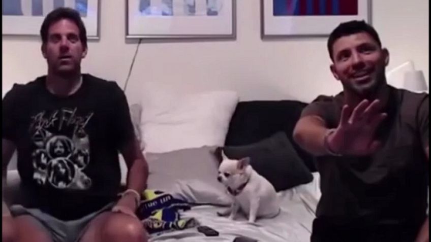 Superclásico: La reacción de Del Potro y Agüero