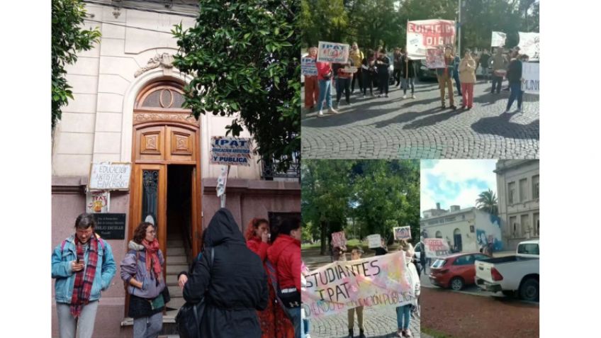 La comunidad del IPAT volvió a reclamar por mejores condiciones edilicias
