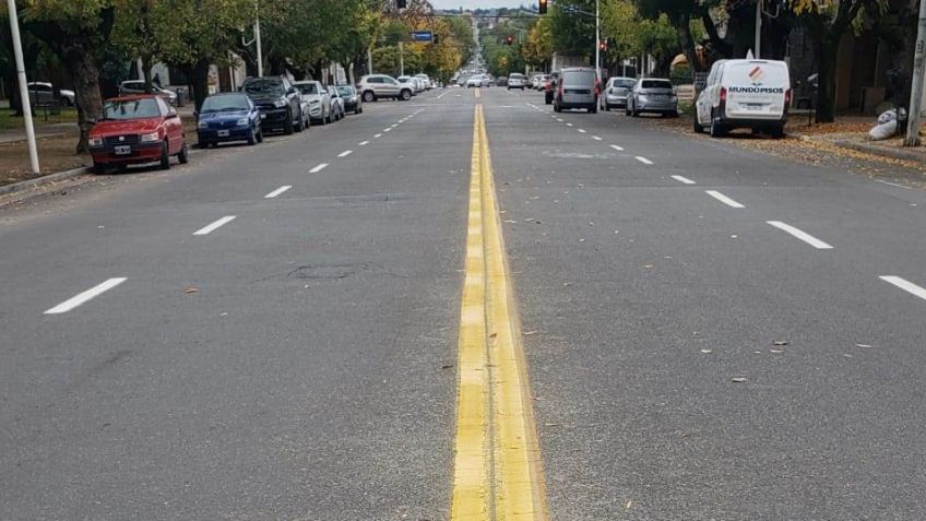 Avanza la demarcación horizontal de diferentes avenidas
