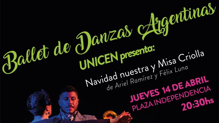 El Ballet de Danzas de la Unicen se presentará malana jueves en la Plaza Independencia