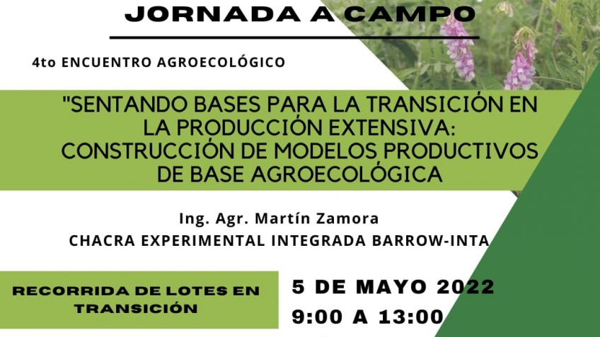La lluvia hizo que reprogramaran el 4º Encuentro de Agroecología, que ahora irá el 5 de mayo